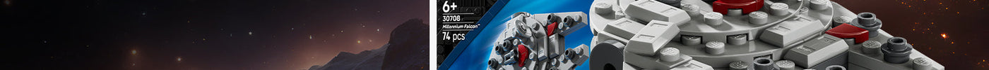 Безплатен комплект LEGO® Star Wars Millennium Falcon при всяка покупка на продукти на Междузвездни войни!