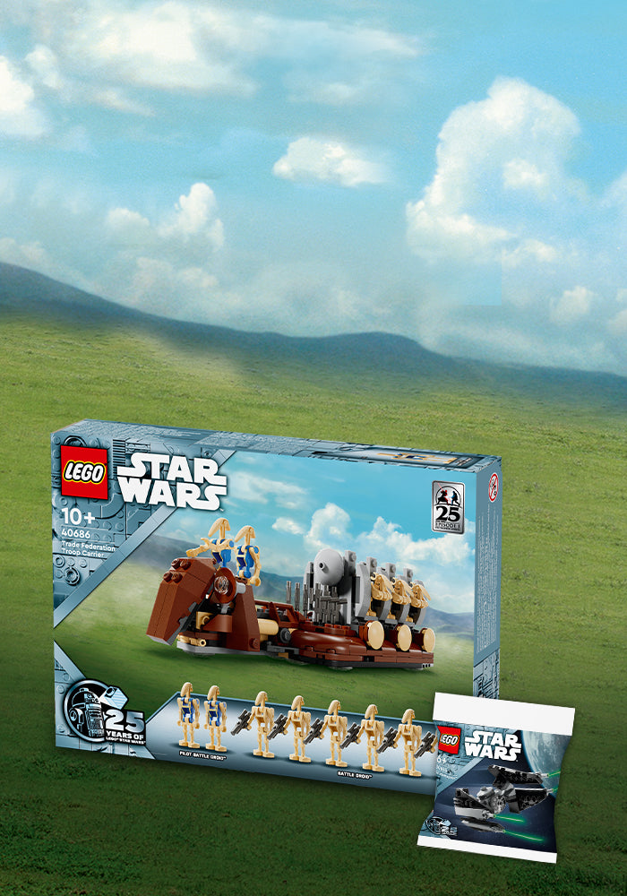 Купете продукти LEGO® Star Wars™ на стойност над 320 Leva и в чест на тази годишнина ние ще ви подарим този изключителен комплект!