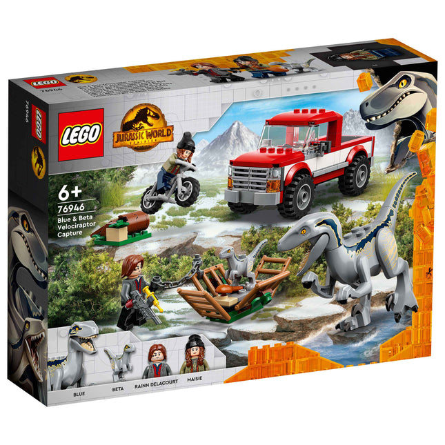 LEGO® Jurassic World - Kék és Béta velociraptorok elfogása (76946)