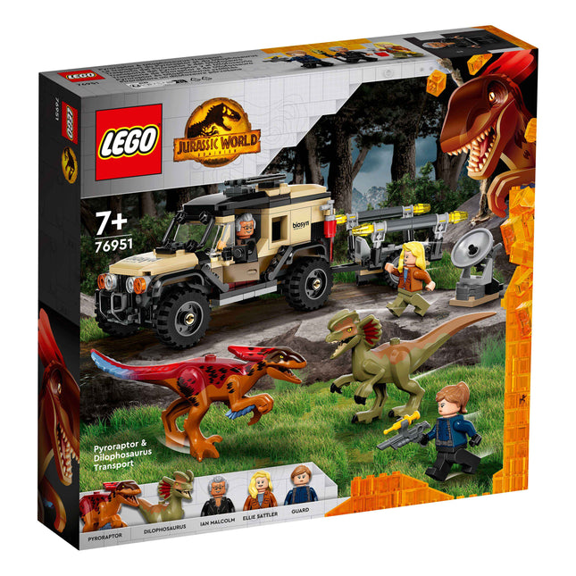 LEGO® Jurassic World - Pyroraptor és Dilophosaurus szállítás (76951)