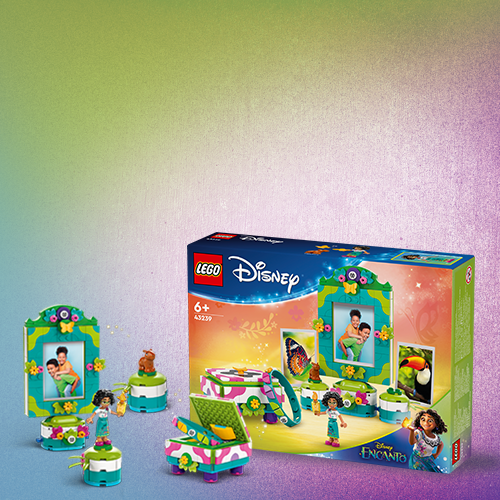 Купете продукти на LEGO® Friends, Disney, Wicked, Gabby's Dollhouse или Wednesday на стойност над 130BGN / 66.32€* и ще получите подарък – комплект LEGO Disney™ Encanto (43239).