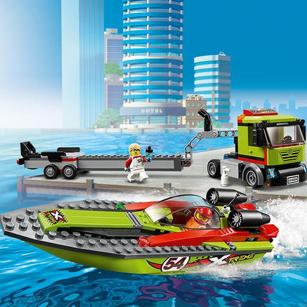 LEGO® City - Versenycsónak szállító (60254)
