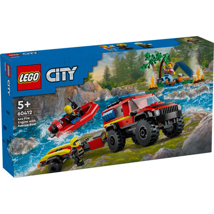 LEGO® City - 4x4 Tűzoltóautó mentőcsónakkal (60412)