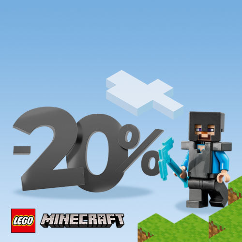 Вземете LEGO® Minecraft® продукти с 20% отстъпка!